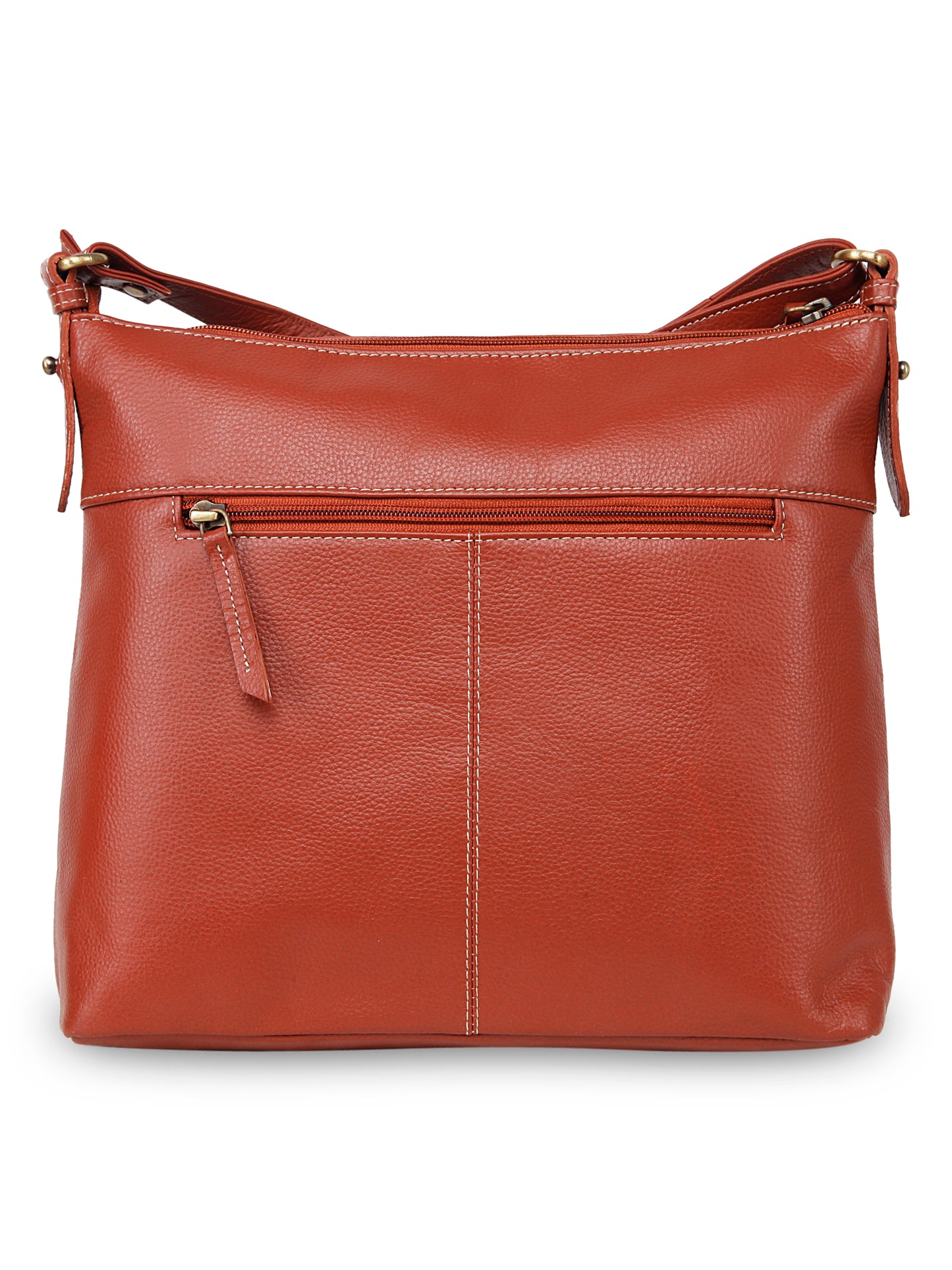 GENWAYNE Women's Leather Handbag, Brown, Llsb232
