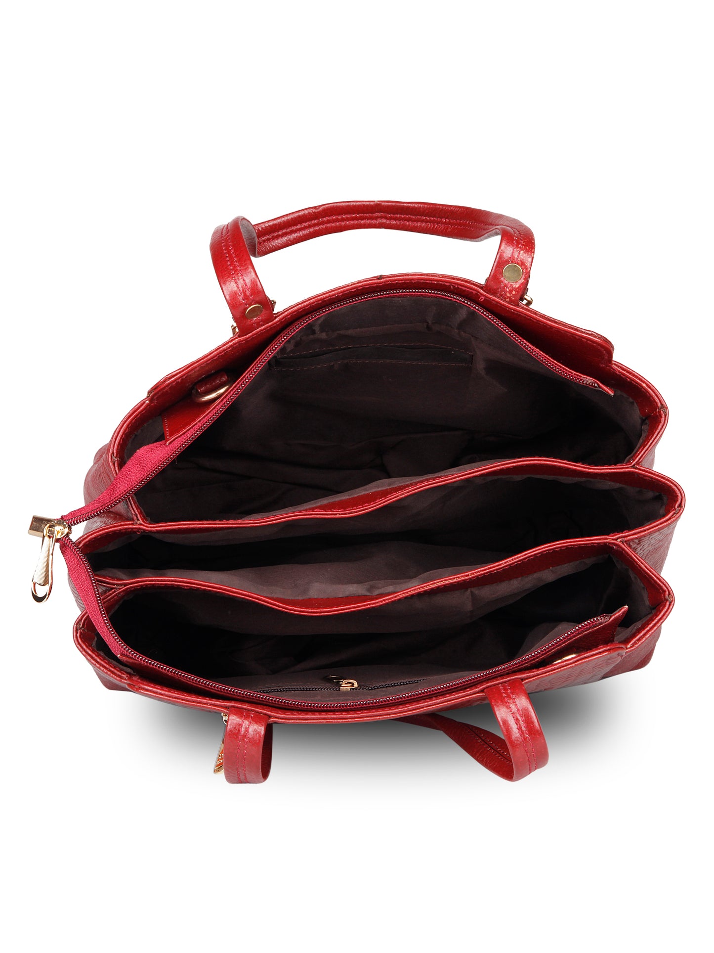 GENWAYNE Women's Leather Sling Bag, Cherry,LLSB244_CHRY