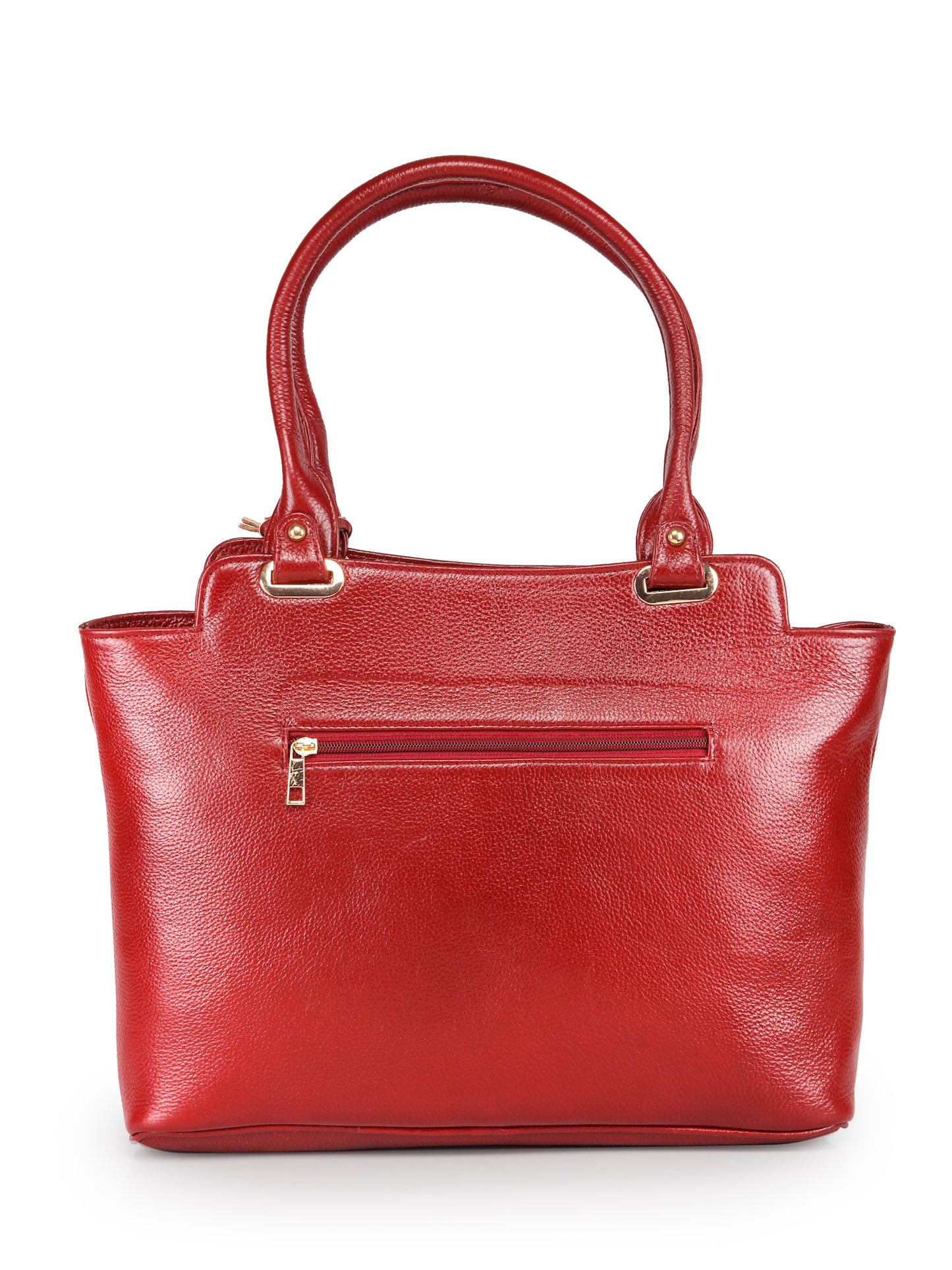 GENWAYNE Women's Leather Hand Bag, Cherry,LLSB248_CHRY