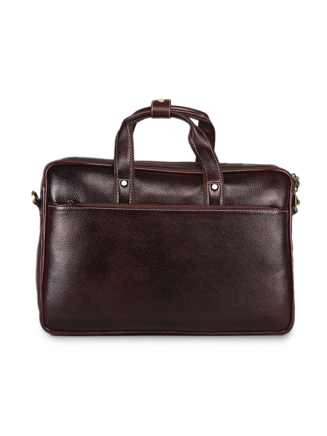 Leather men?s formal office laptop messenger bag