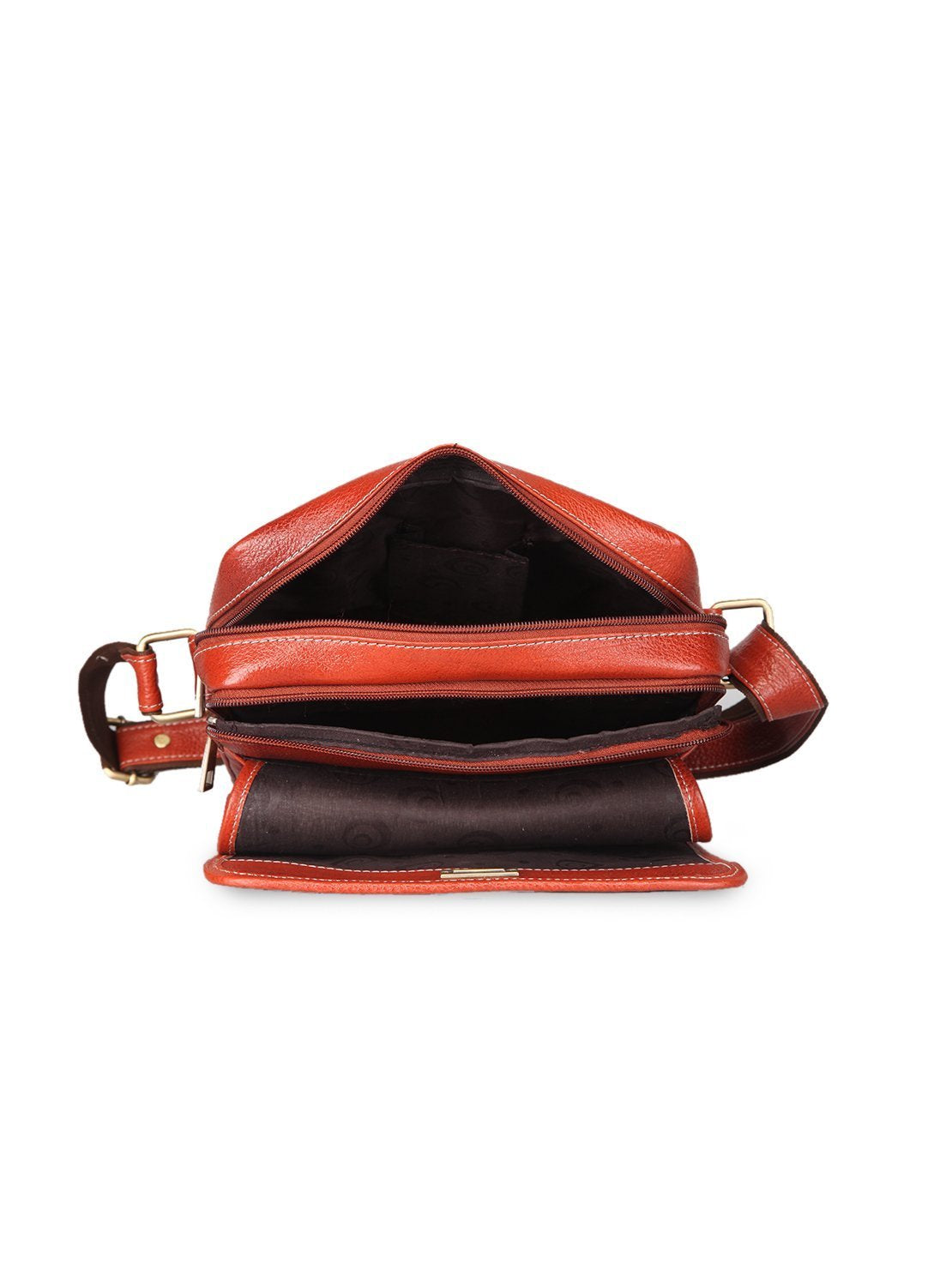 Men leather sling bag