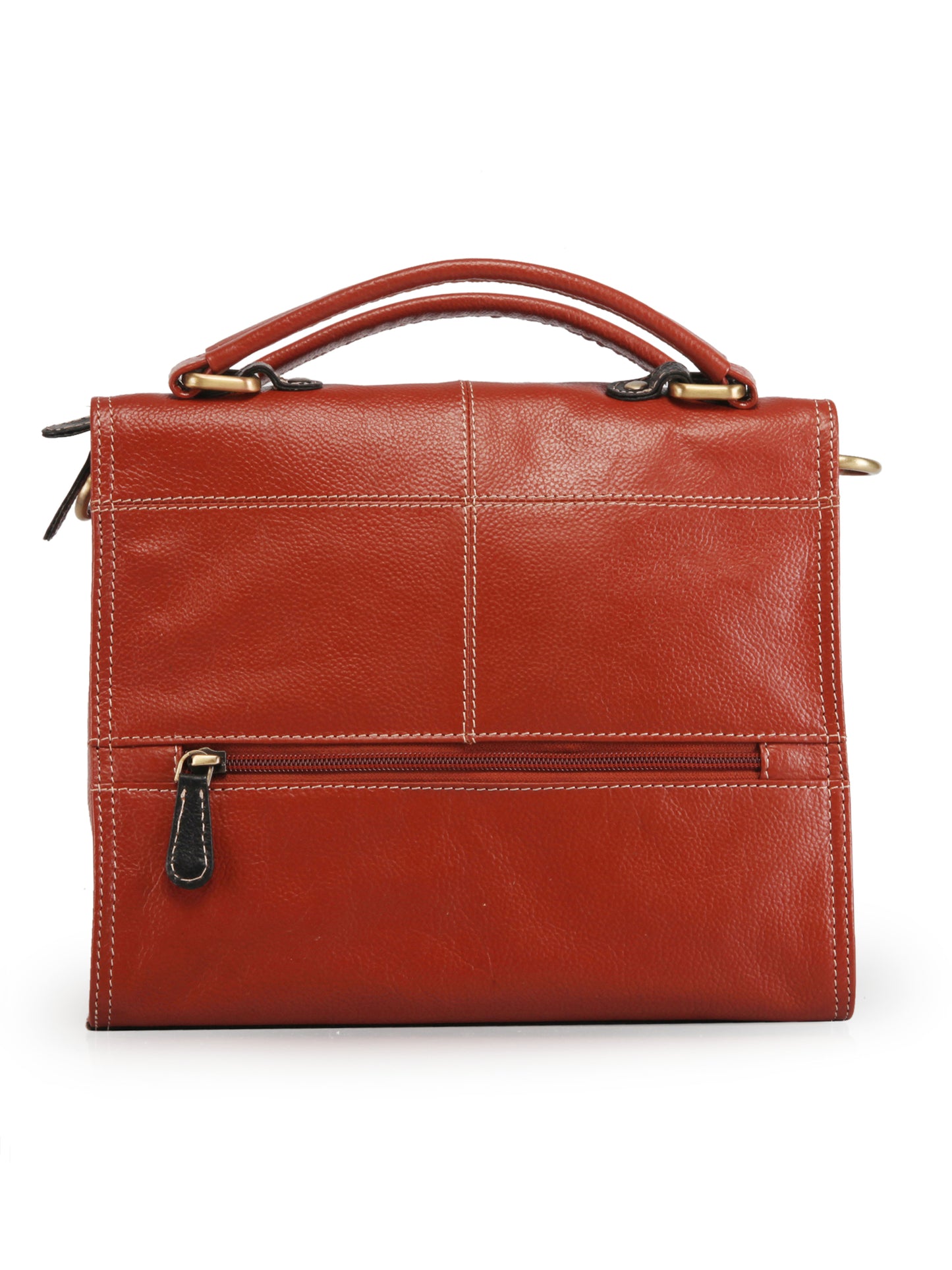 Women's Leather Handbag With Sling Strap