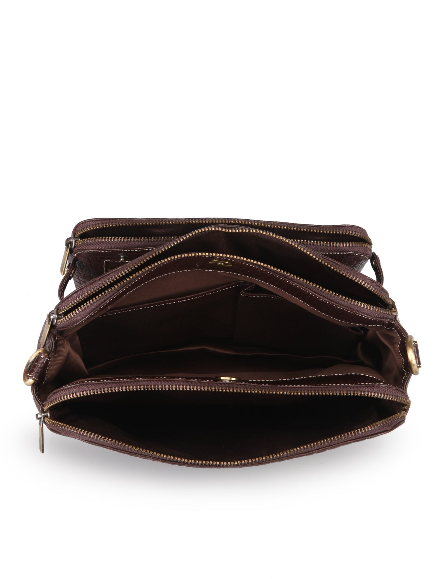 Women's Leather Handbag With Sling Strap