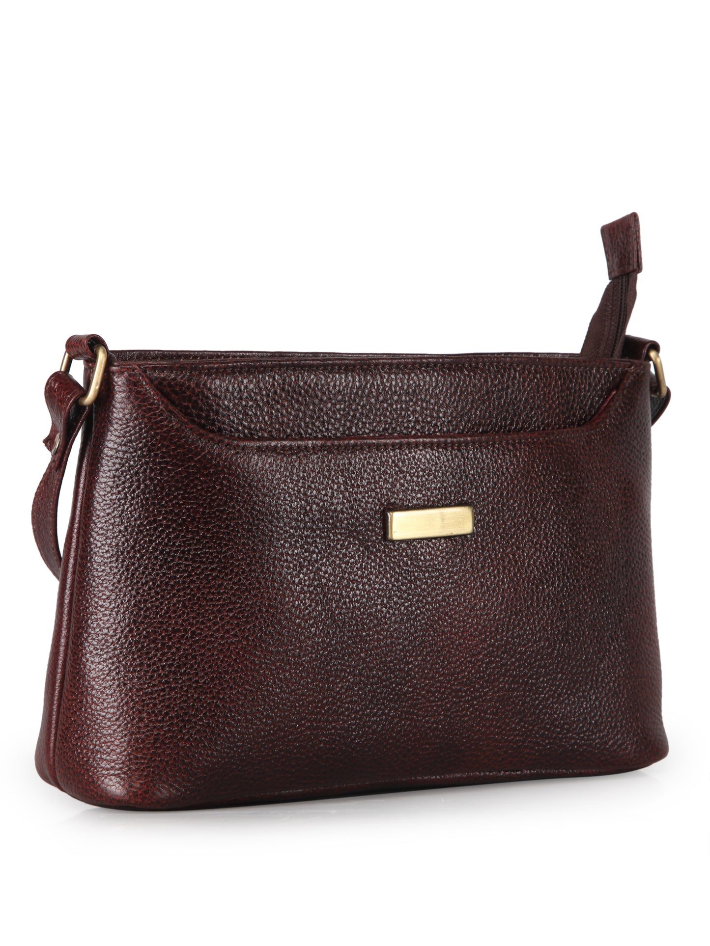 Women's Leather Handbag With Sling Strap