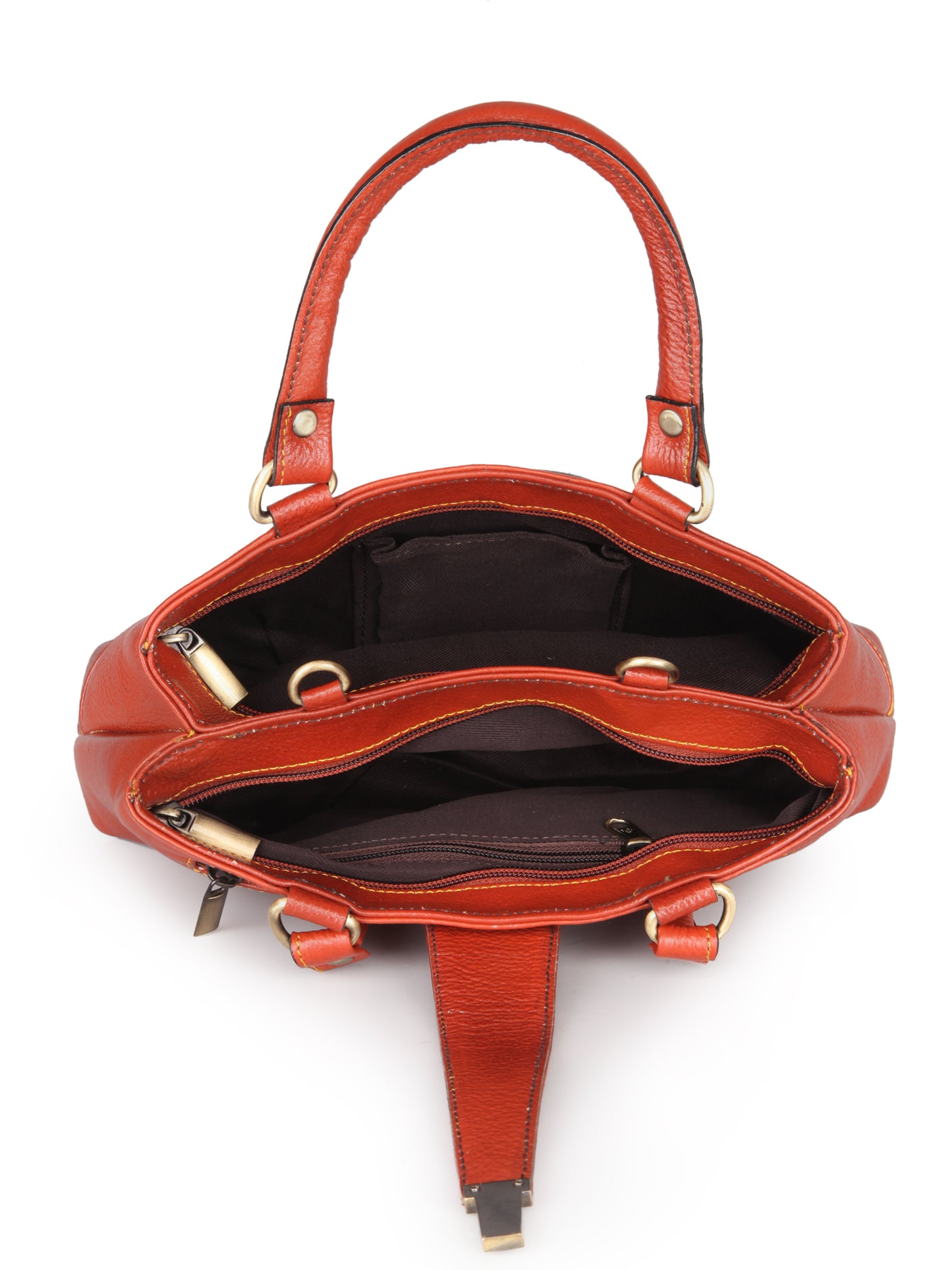 Women's Leather Handbag With Sling Strap