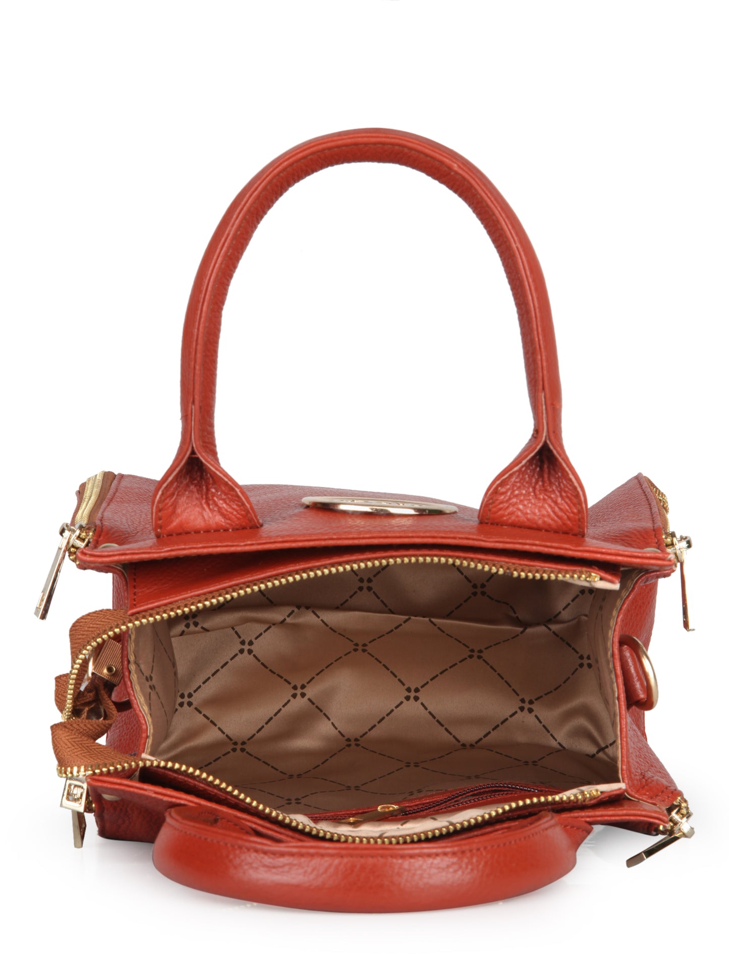 Women's Leather Handbag With Sling Strap