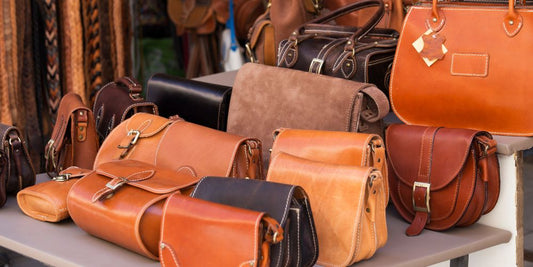 Different types of leather from which Handbags are made