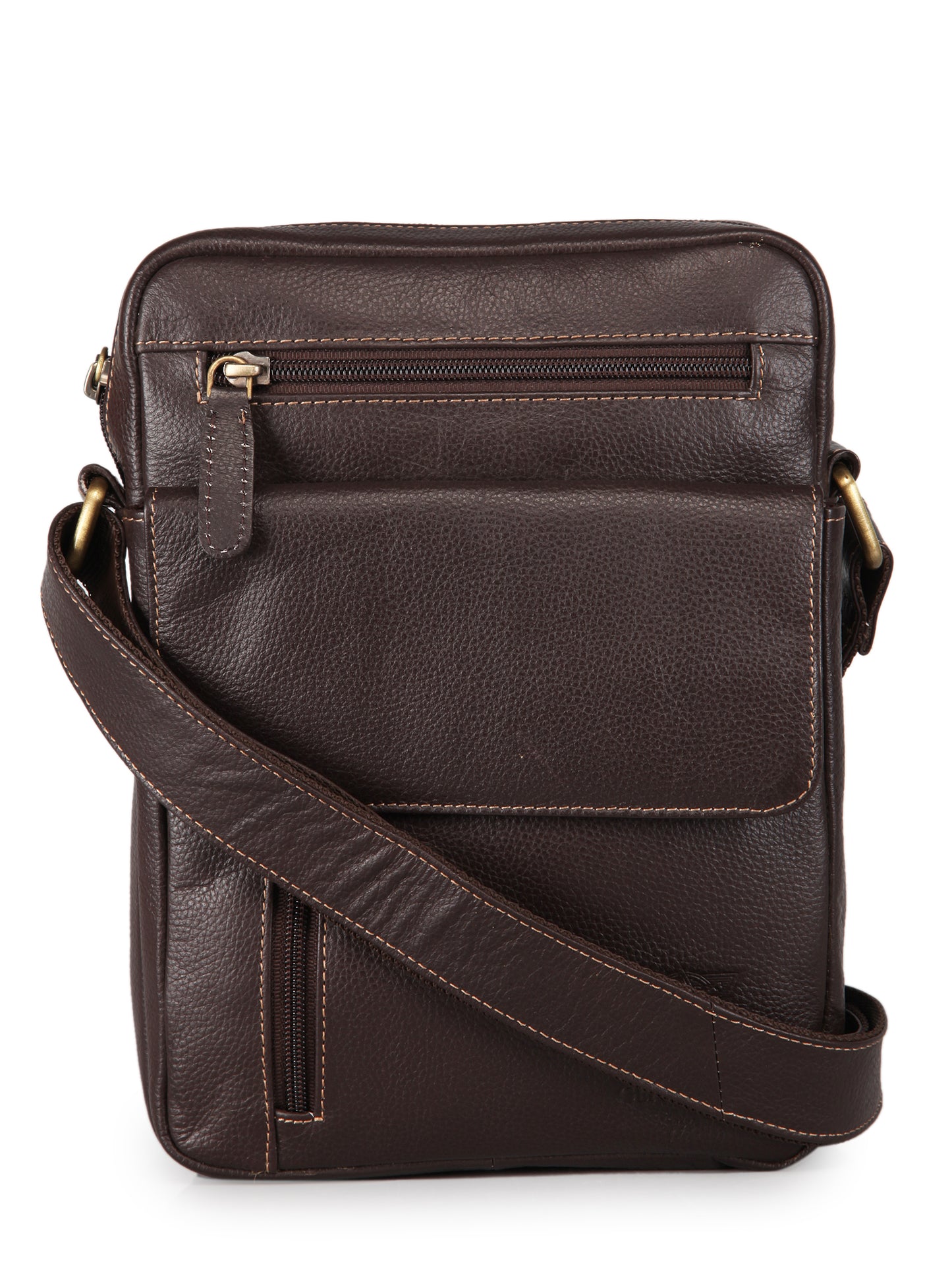 GENWAYNE Men's Leather Messenger Bag