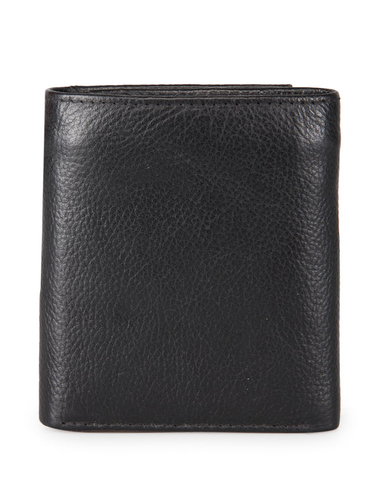 Genwayne Men's Leather Two Fold Wallet