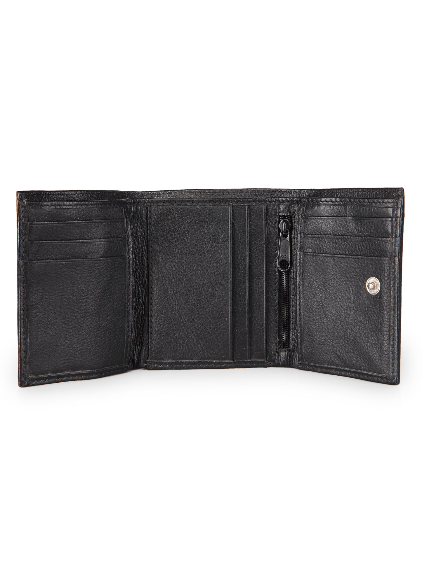 Genwayne Men's Leather Two Fold Wallet