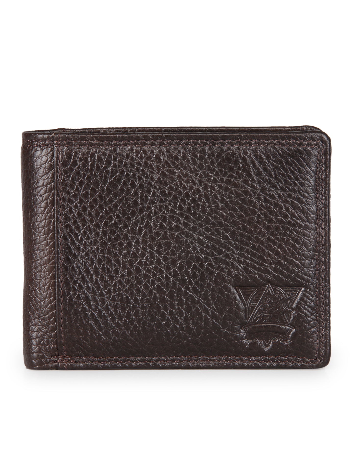 Genwayne Men's Leather Two Fold Wallet with RFID Blocking