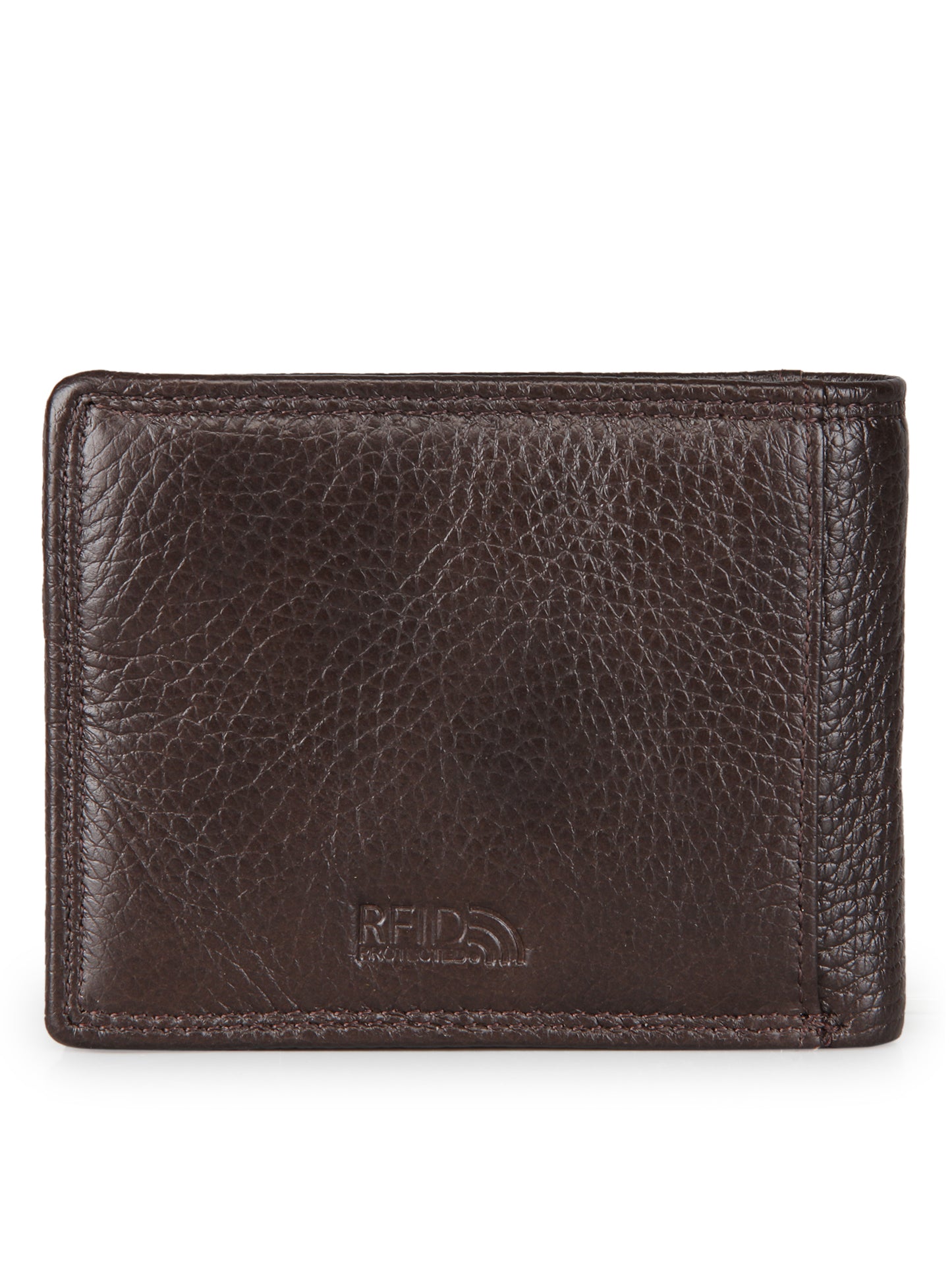 Genwayne Men's Leather Two Fold Wallet with RFID Blocking