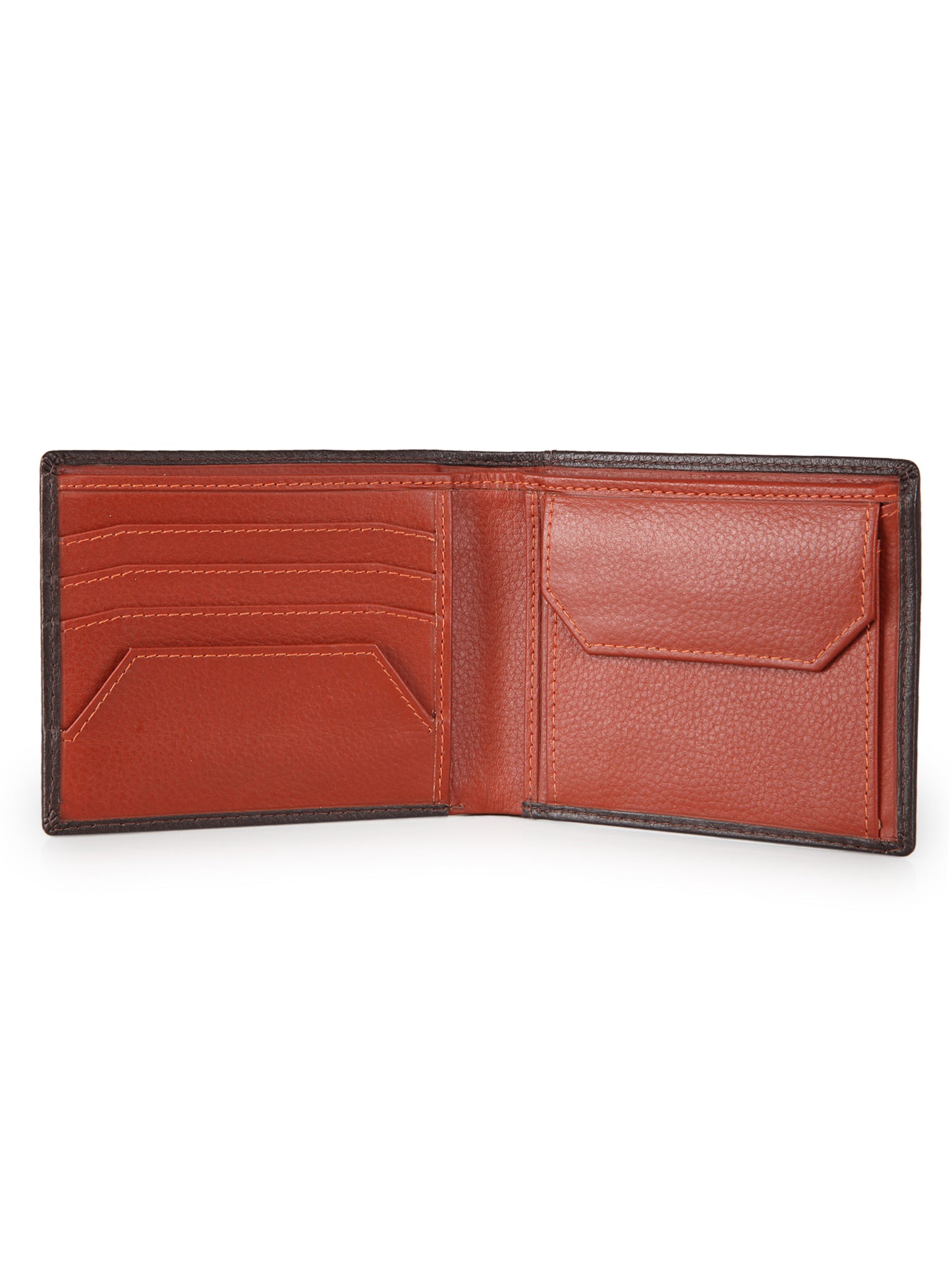 Genwayne Men's Leather Two Fold Wallet