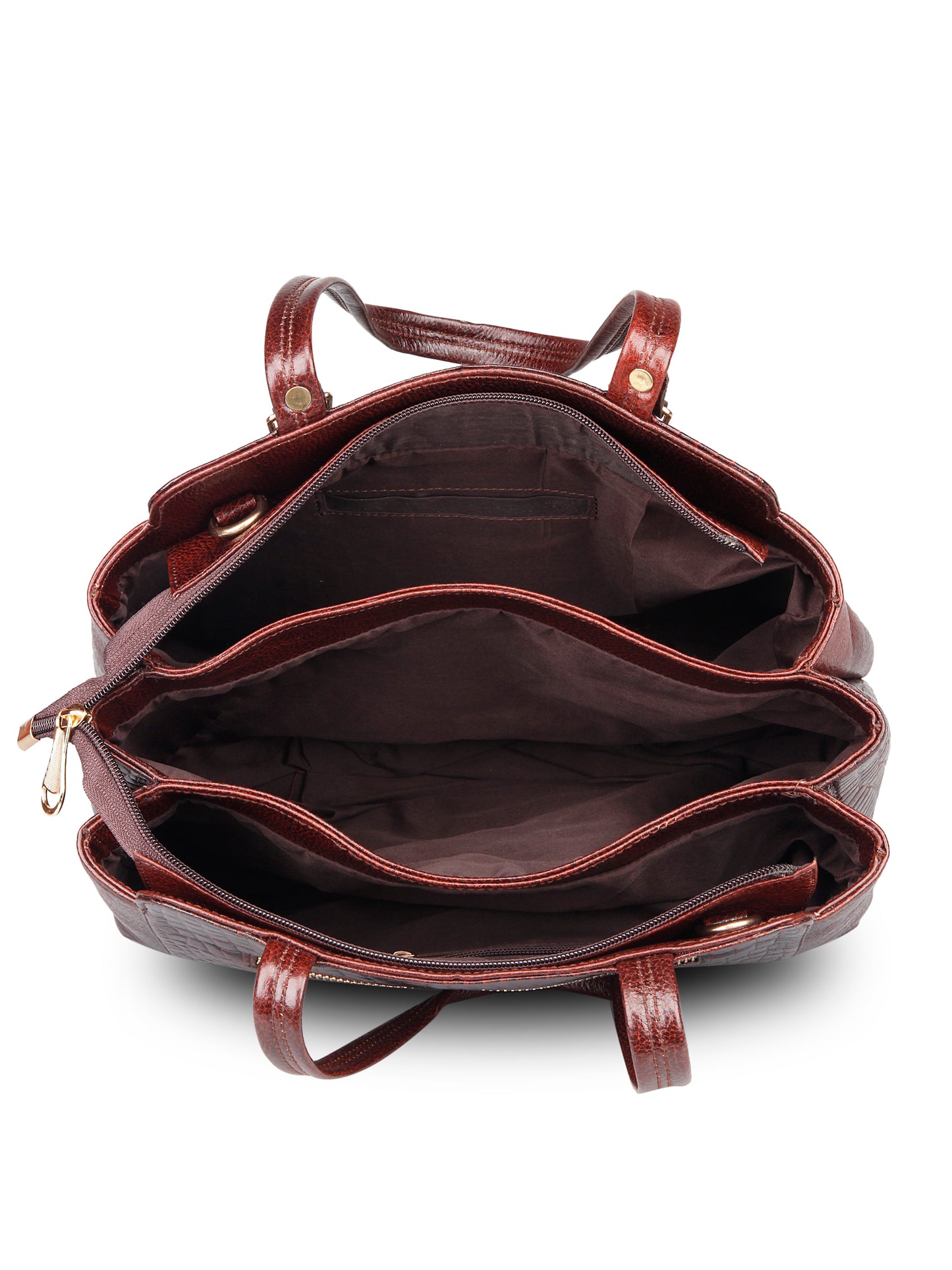 GENWAYNE Women's Leather Sling Bag, Brown,LLSB244_BRWN