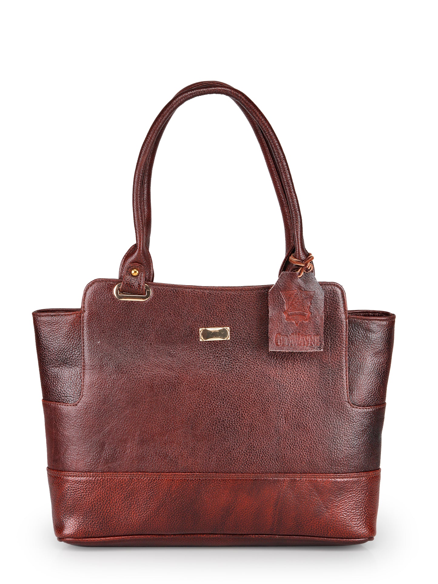 GENWAYNE-Women's-Brown-Leather-Hand-Bag