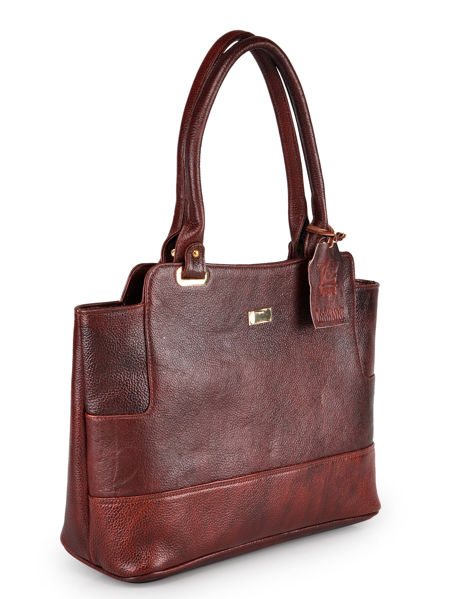 GENWAYNE-Women's-Brown-Leather-Hand-Bag