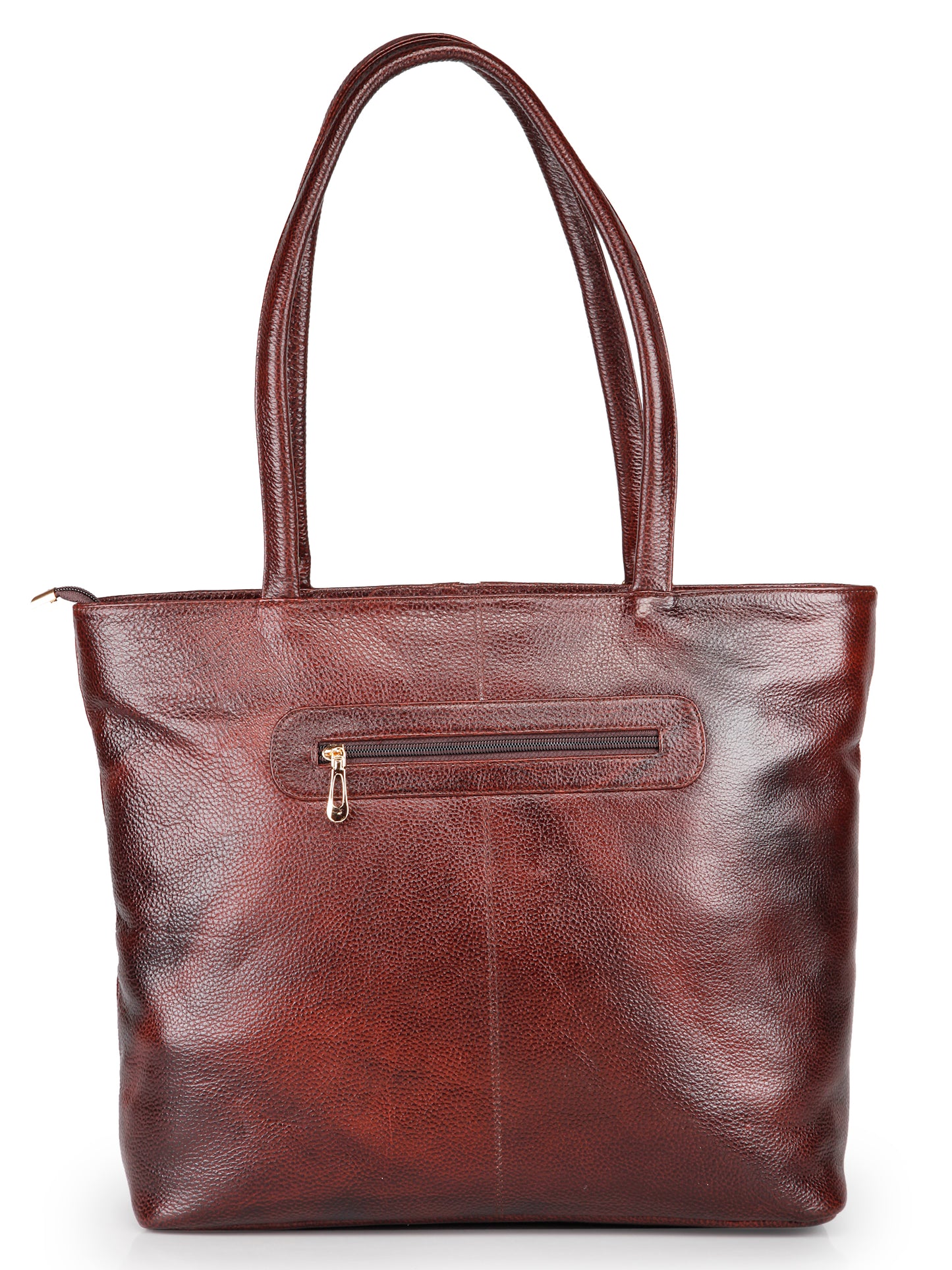 GENWAYNE Women's Leather Hand Bag, Brown,LLSB249_BRWN