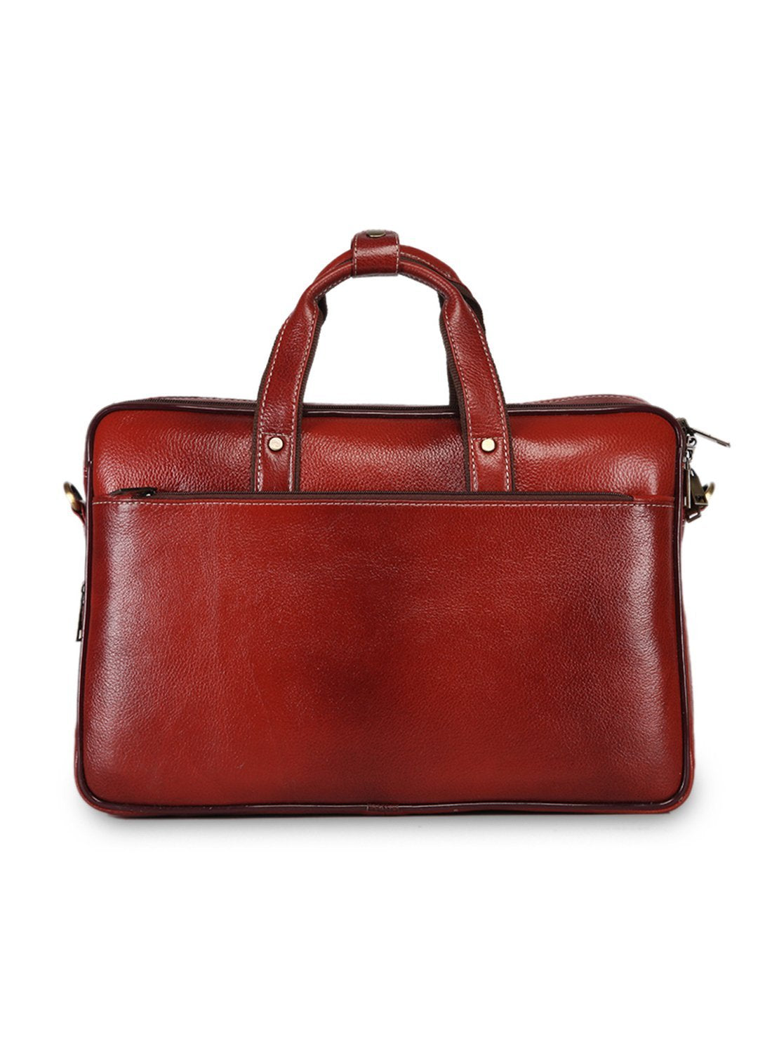 Leather men?s formal office laptop messenger bag