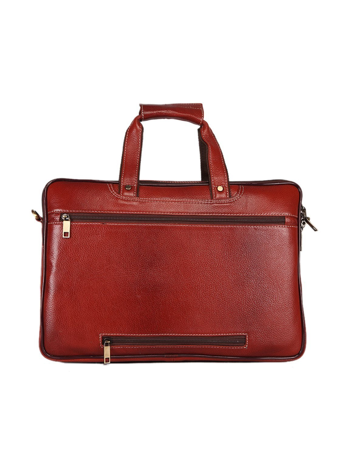 Leather men?s formal office laptop messenger bag