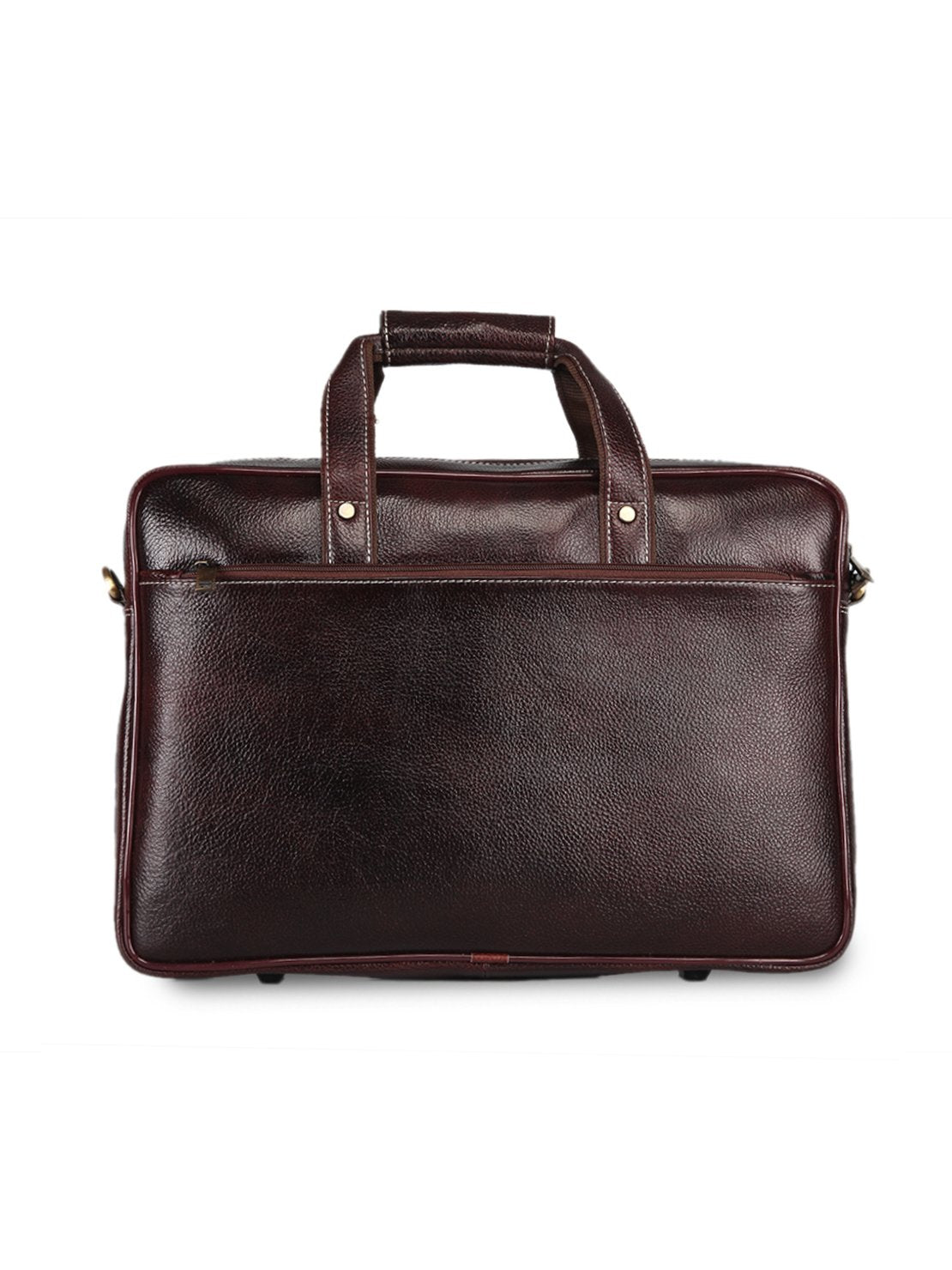 Leather men?s formal office laptop messenger bag