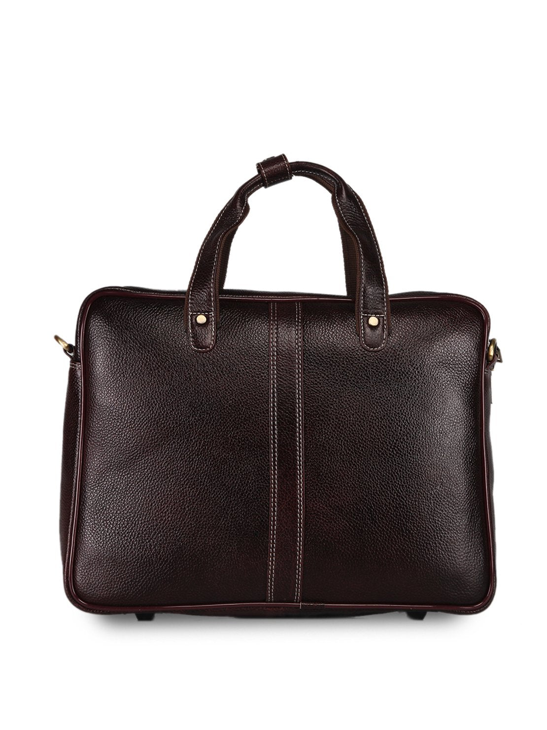 Leather men?s formal office laptop messenger bag