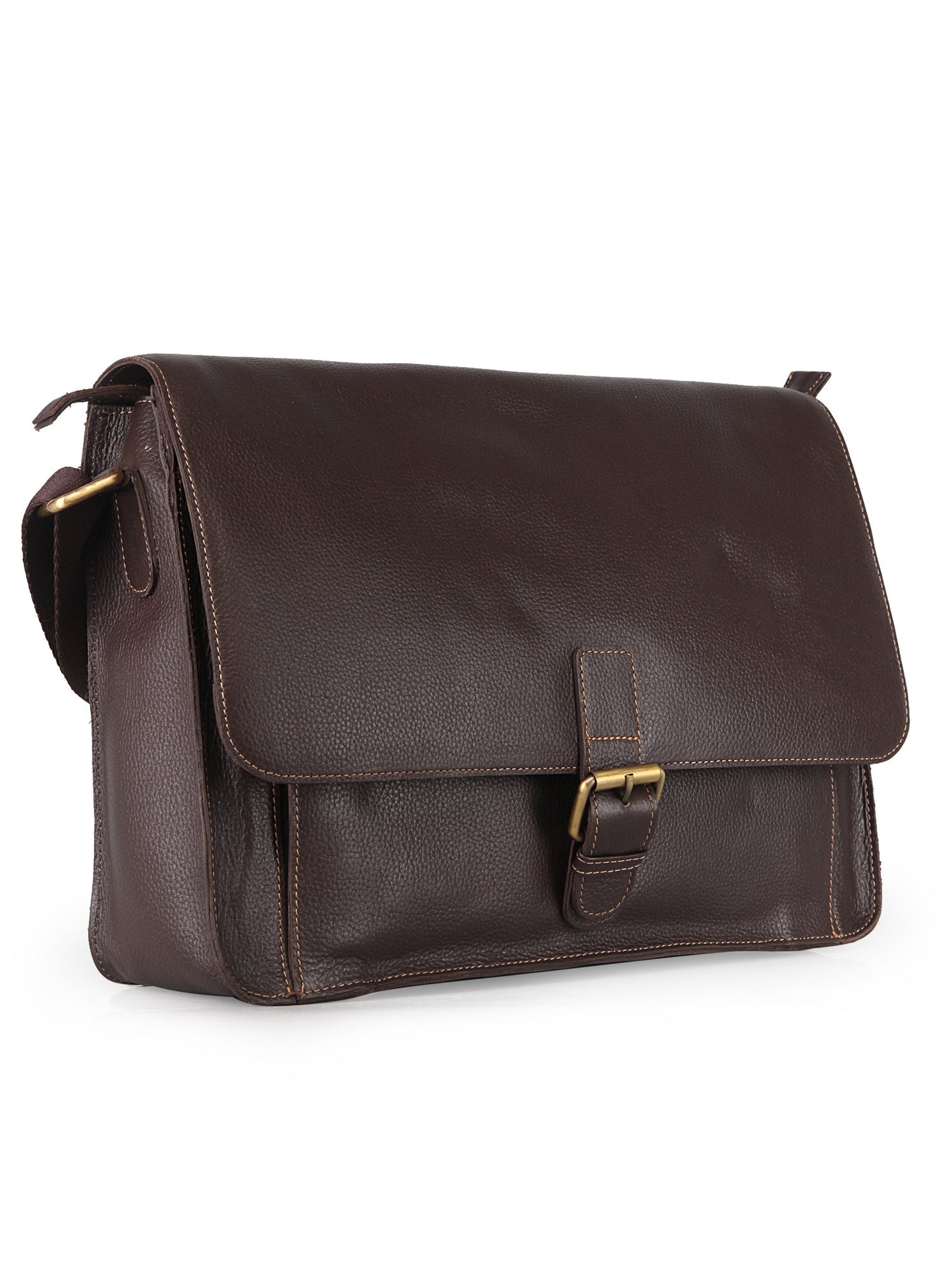 Men's Leather Laptop Messenger Bag