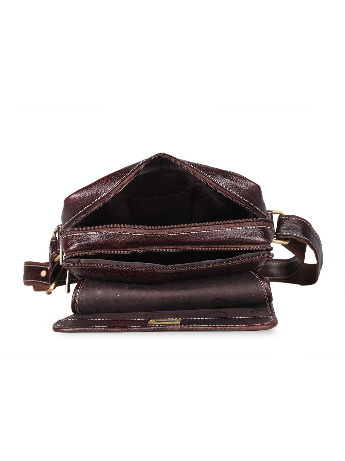 Men leather sling bag