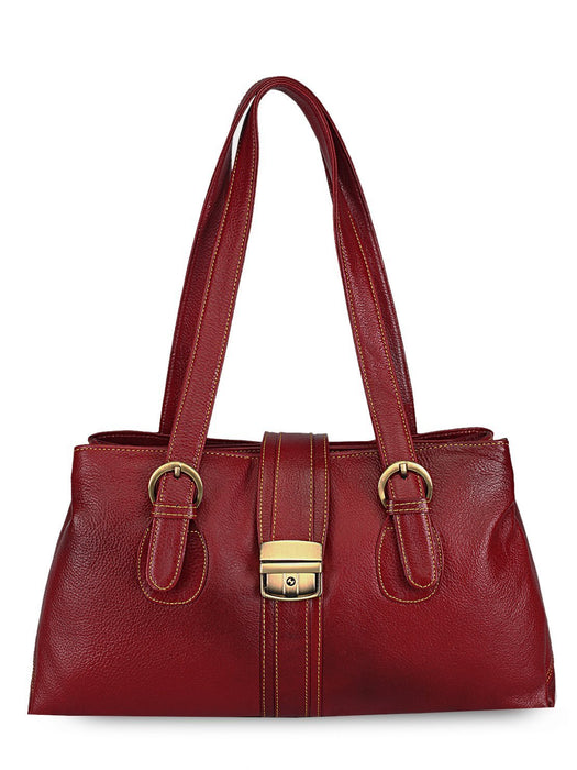 Leather Ladies Hand Bag (0012) – Aatif Genuine Shopping
