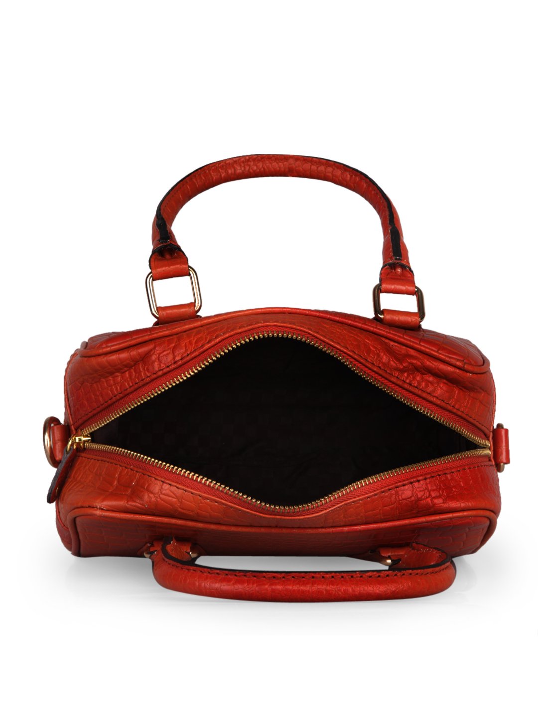 Women's leather handbag with sling strap