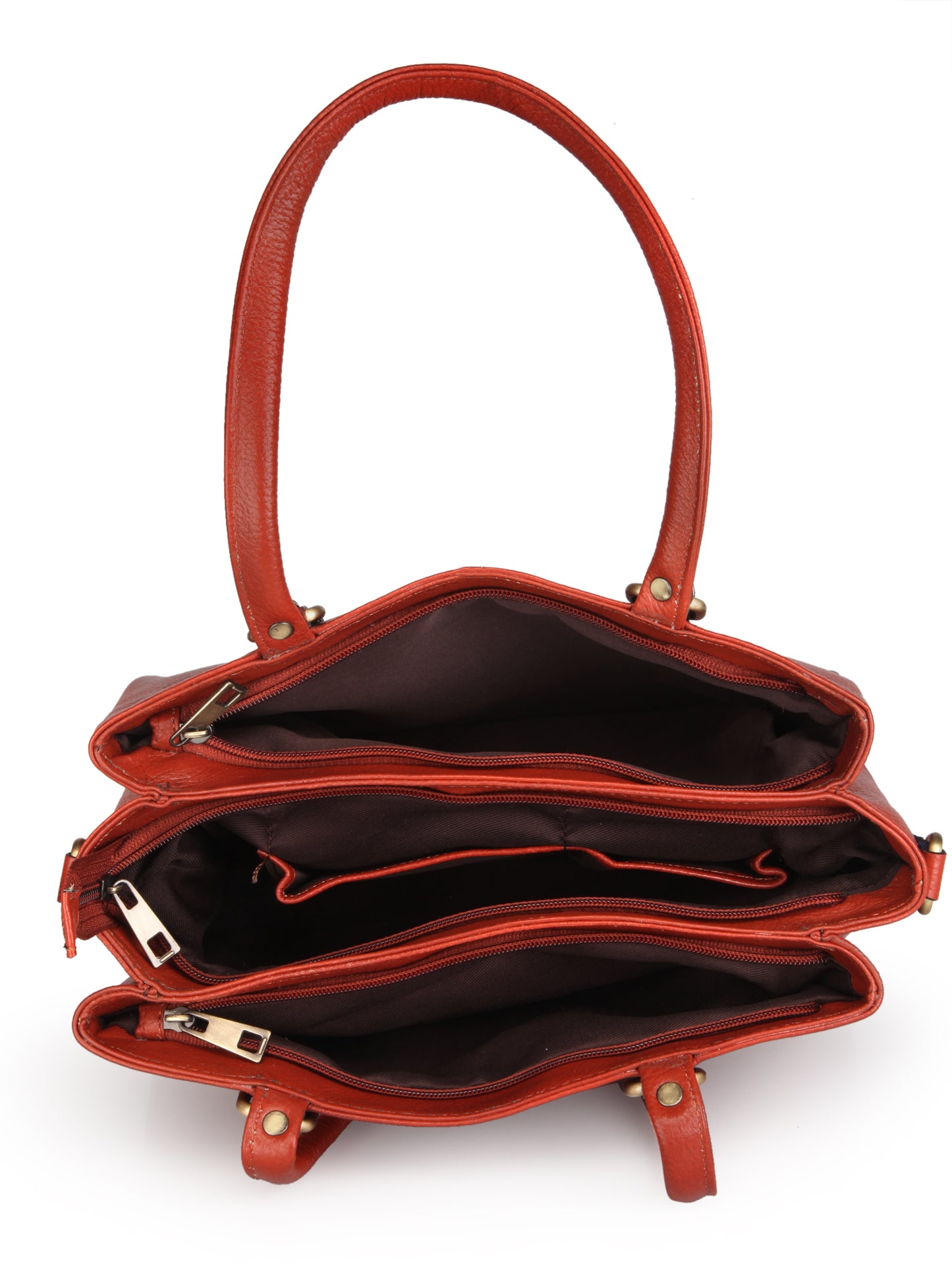 Women's Leather Handbag With Sling Strap