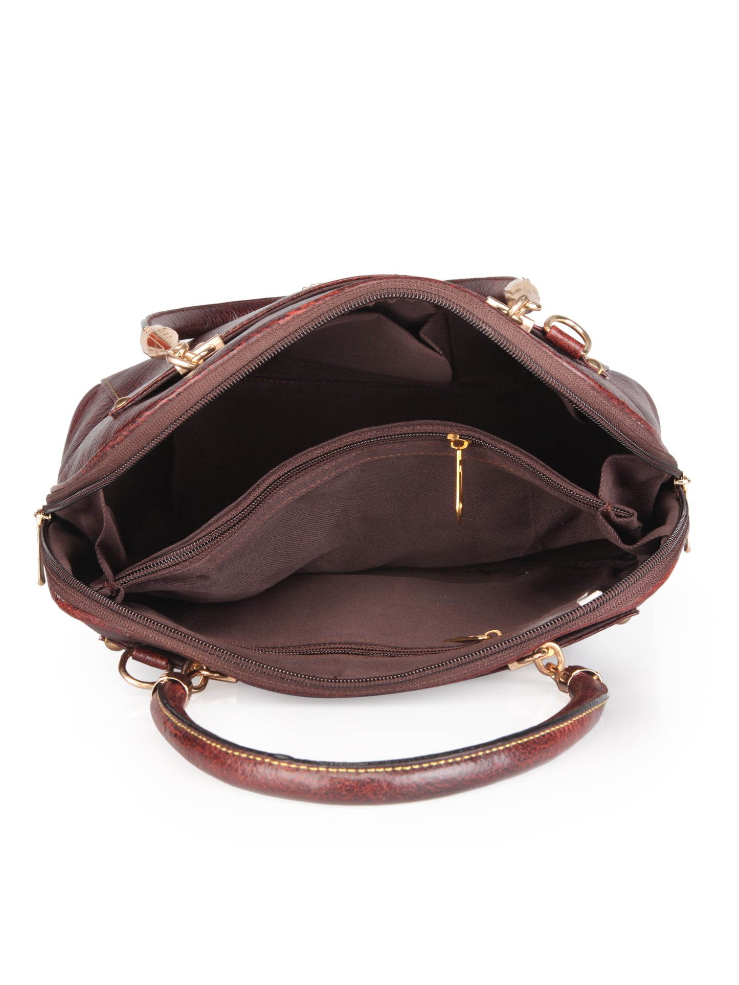 Women's Leather Handbag With Sling Strap