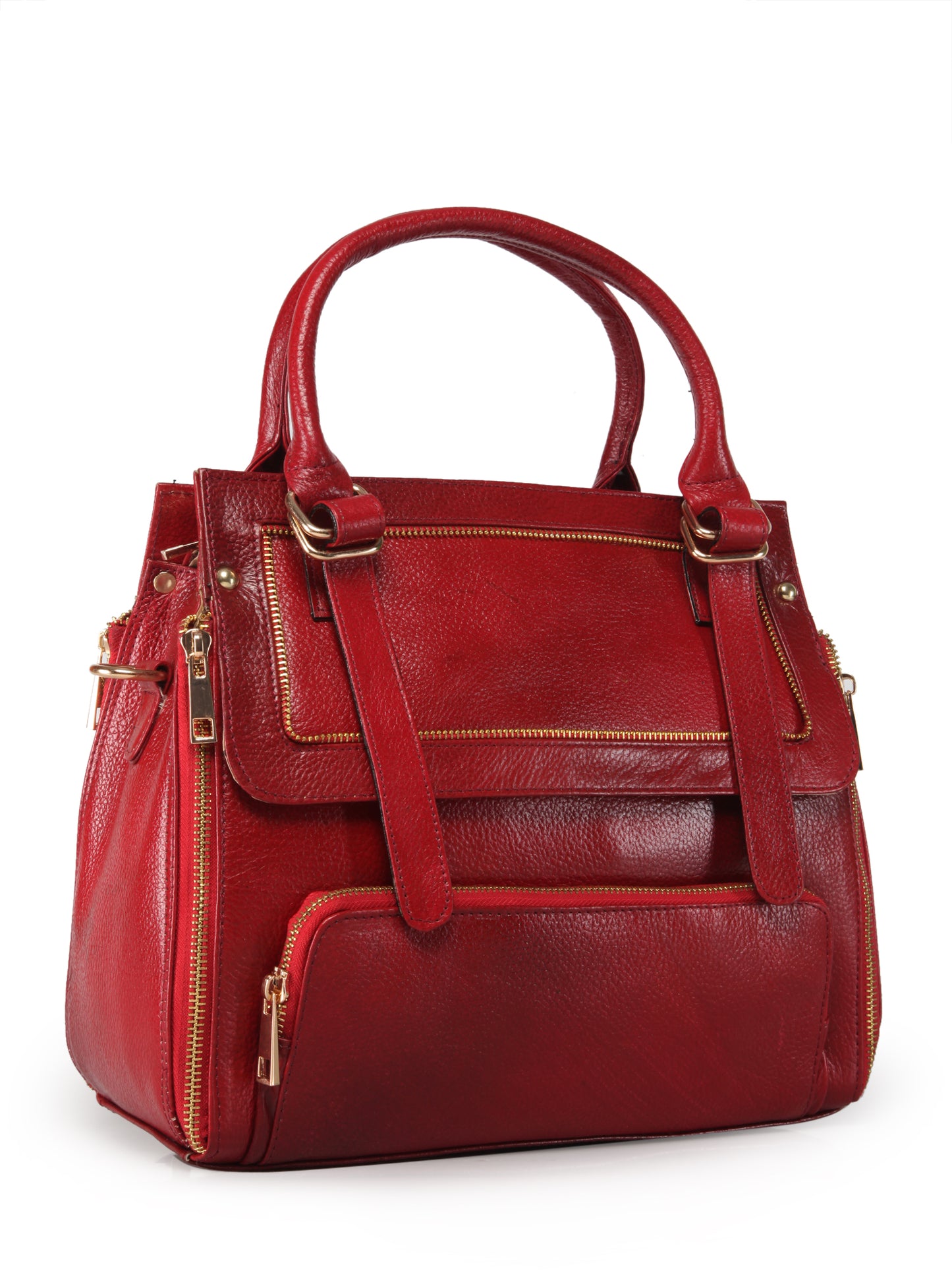 Women's Leather Handbag With Sling Strap