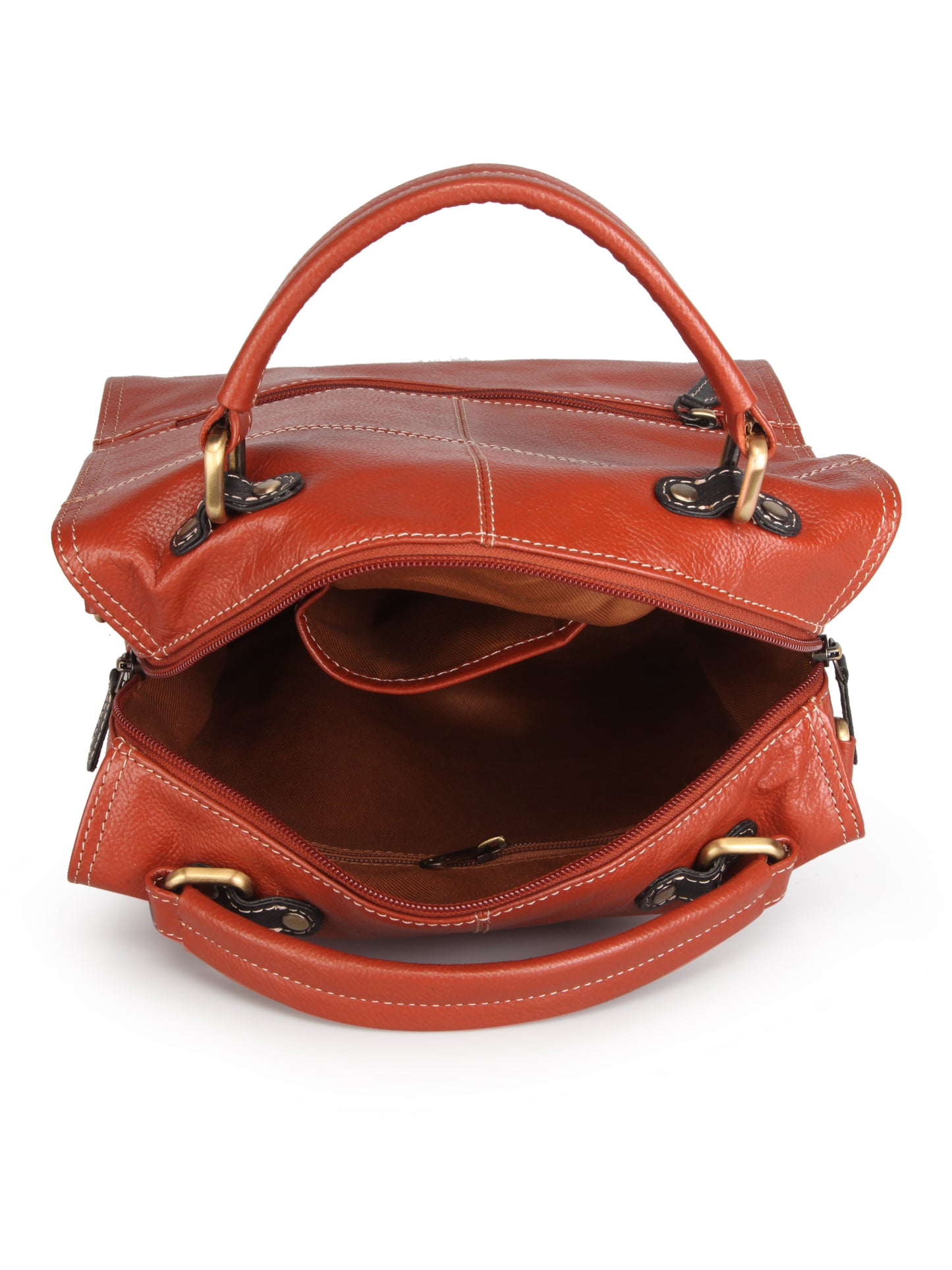 Women's Leather Handbag With Sling Strap