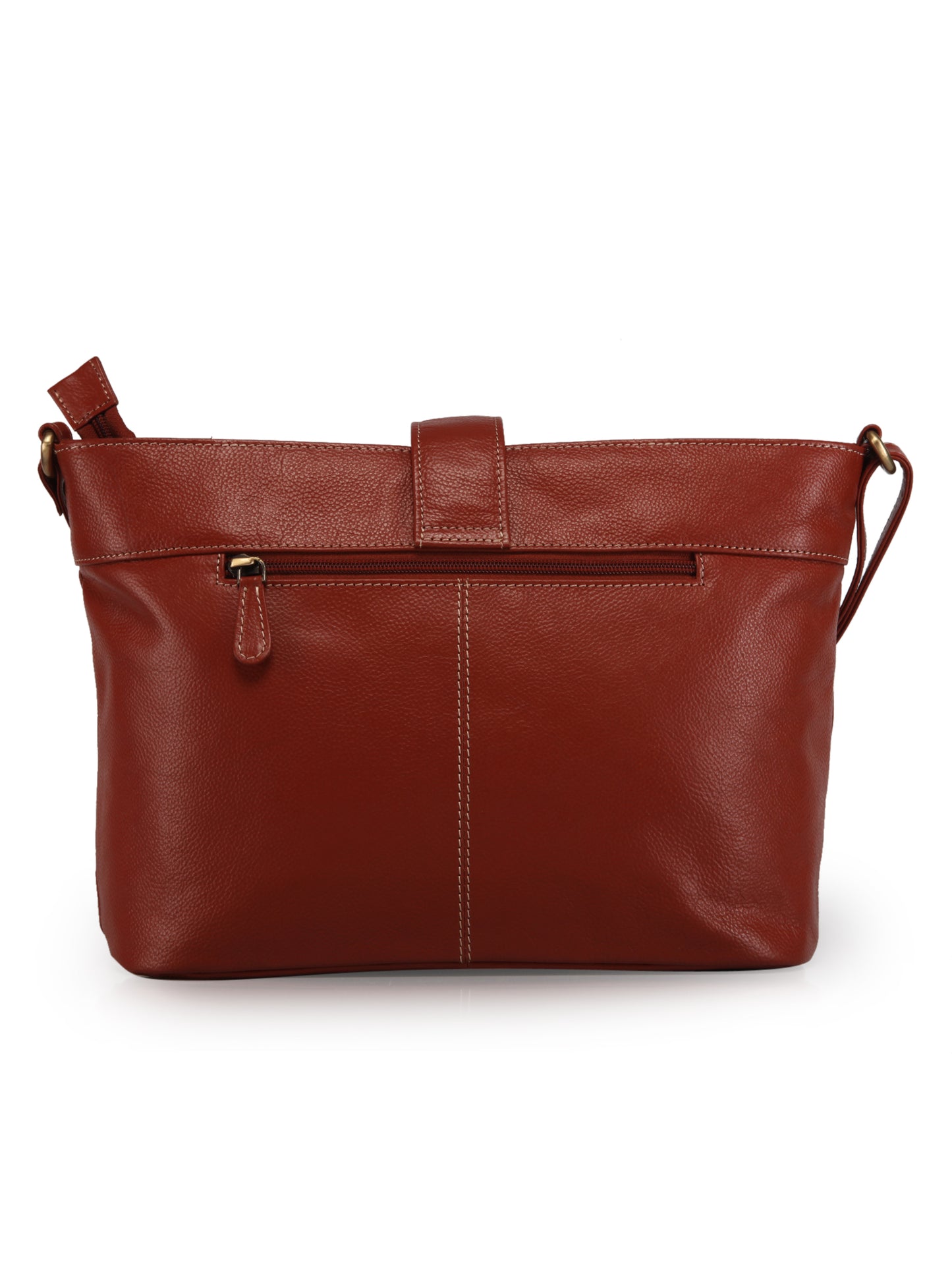 Women's Leather Handbag With Sling Strap