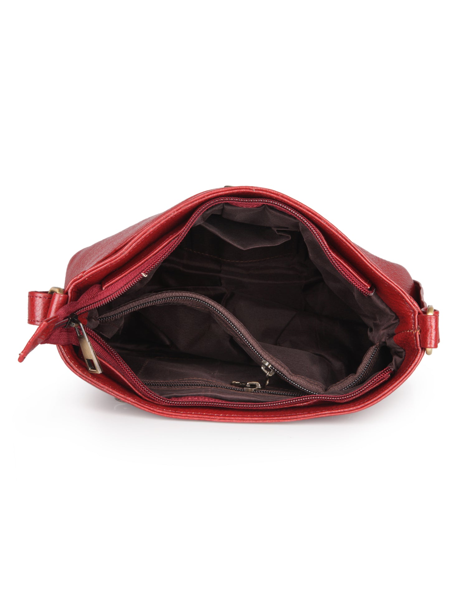 Women's Leather Handbag With Sling Strap