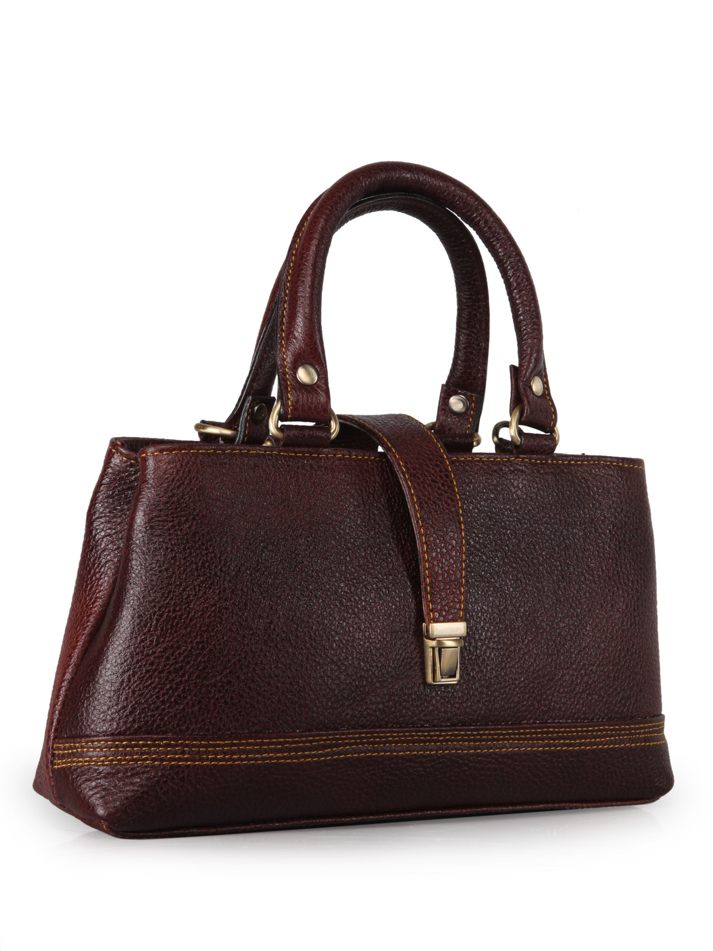 Women's Leather Handbag With Sling Strap