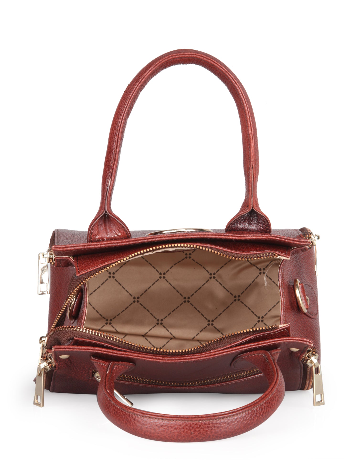 Women's Leather Handbag With Sling Strap