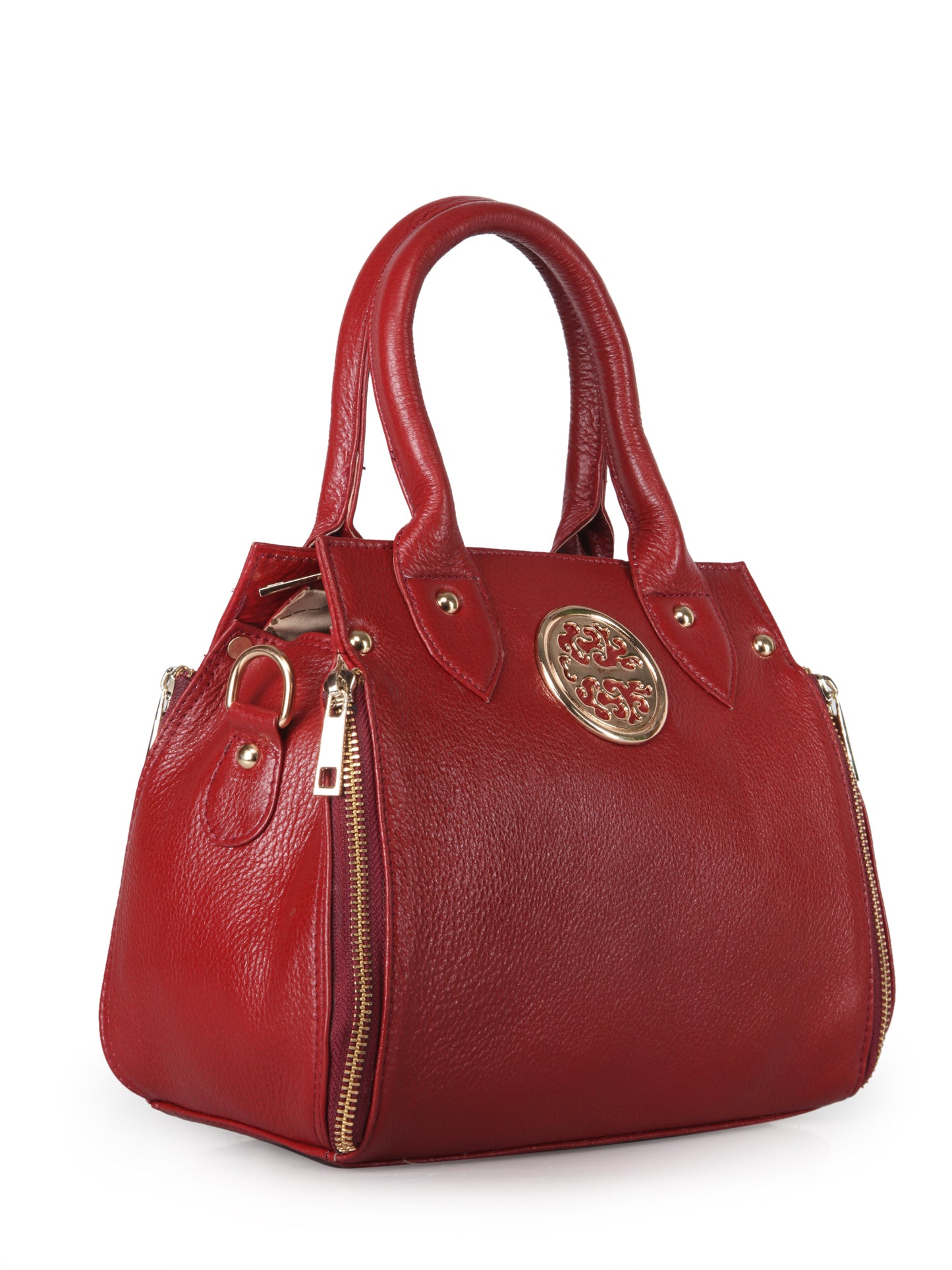 Women's Leather Handbag With Sling Strap