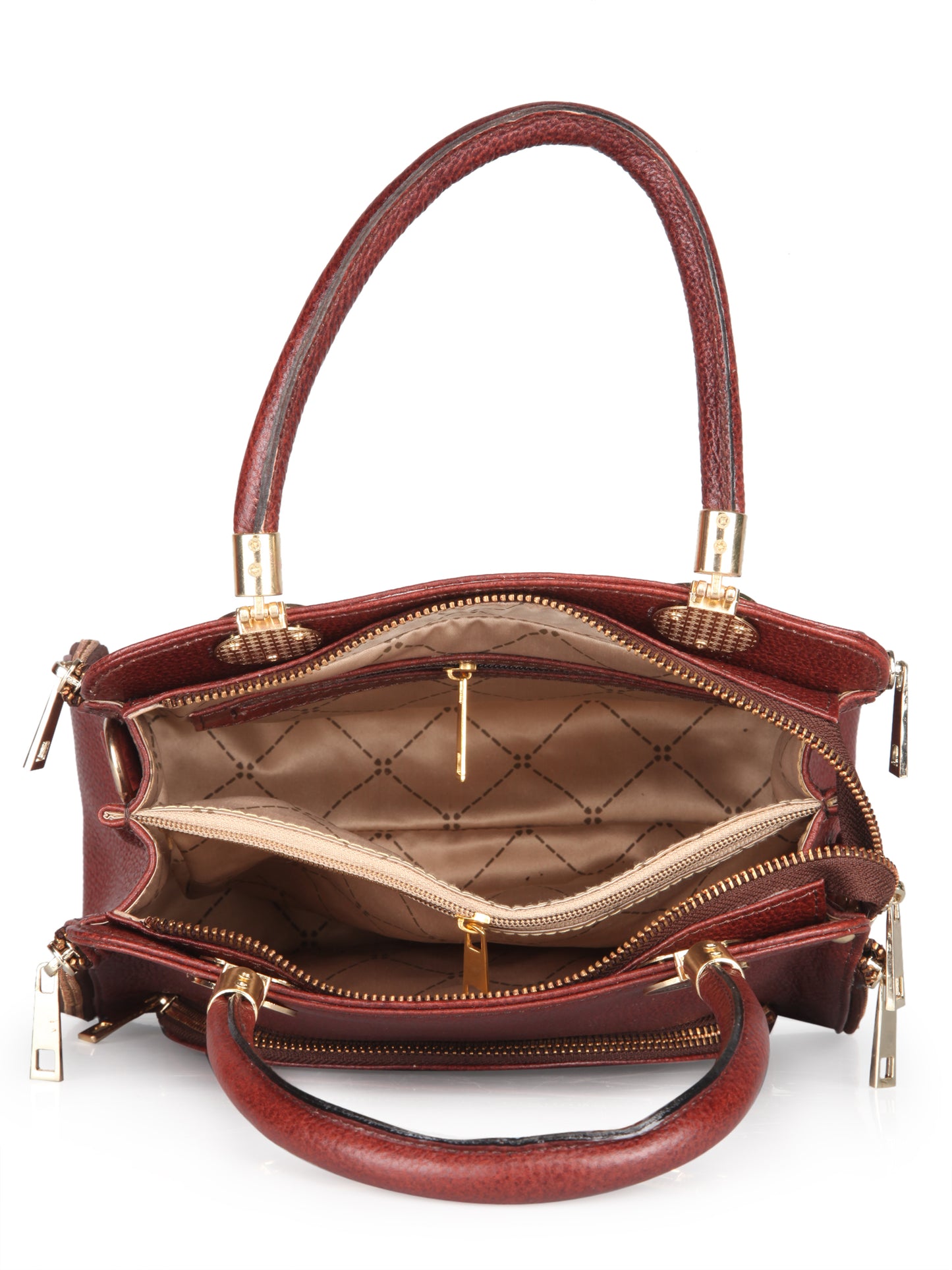 Women's Leather Handbag With Sling Strap